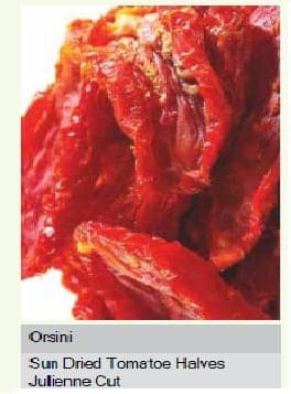 Julienne Cut Sun-Dried Tomatoes Orsini 2500g