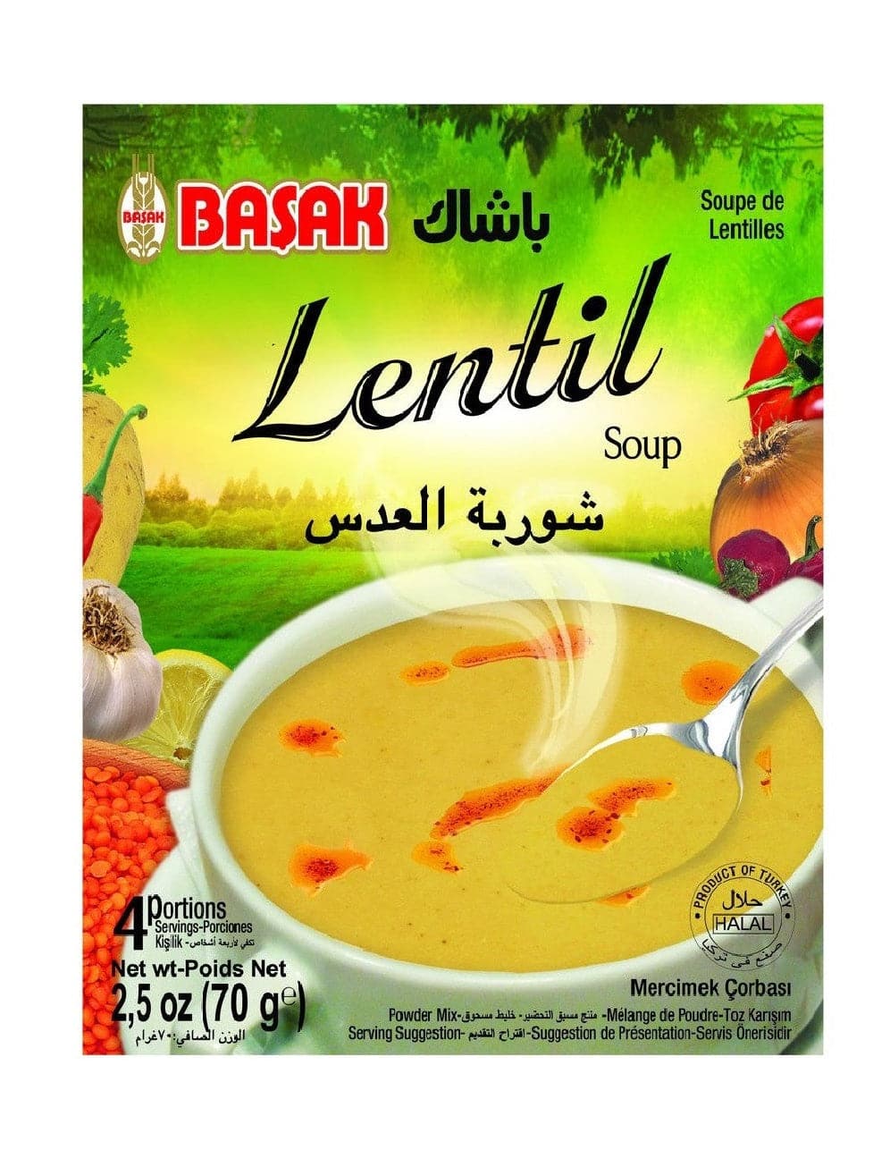 Red Lentil soup | Lentils | Basak | 70g - Cash and Carry